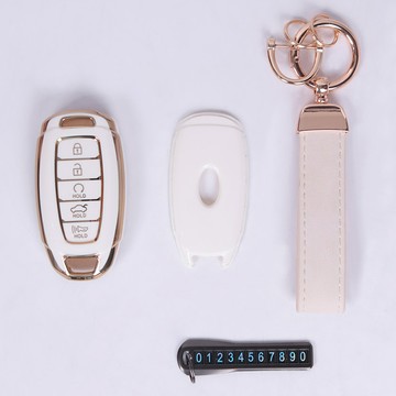 URBAN CAR 高級系列智能鑰匙全包覆鑰匙套組  單品  白金