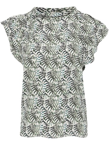 ISABEL MARANT - Valency asymmetric blouse - women - Silk/Elastane - 36 - Neutrals