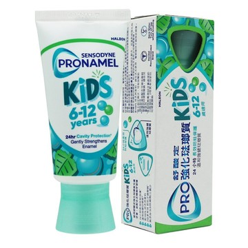 【牙齒寶寶】舒酸定 SENSODYNE 學齡兒童強化琺瑯質牙膏65g(新包裝)