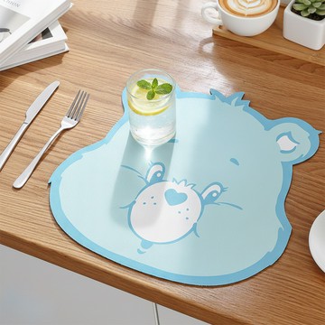 【CARE BEARS彩虹熊】多用途矽膠瀝水墊 藍