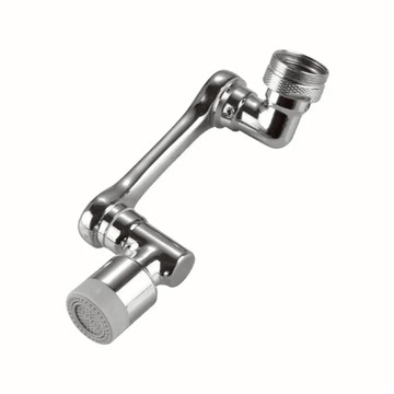 E.dot 1080度旋轉可調節水龍頭延伸器 銀色  9 x 4 x 3.3 x 4.5cm  1個