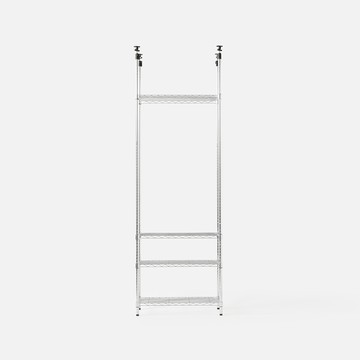 特力屋 頂天立地 鍍鉻四層架 寬75*深35*高235-295公分