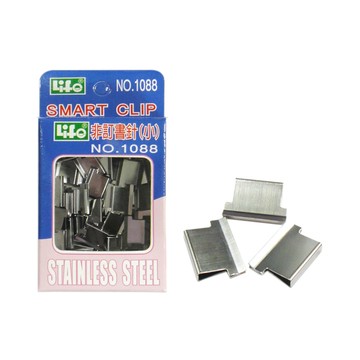 【 徠福 】非訂書針 非釘書針 (小型) 13mm 厚3mm 50入 / 盒 NO.1088