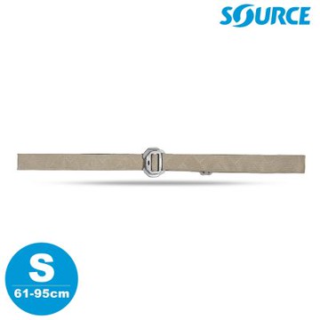 SOURCE 藏錢腰帶 Slim Travel Belts (鋁扣) 沙色 S｜(61-95cm / 織帶寬 2.5cm)