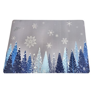 軟式珪藻土踏墊  60 x 40cm  松林星星  2個