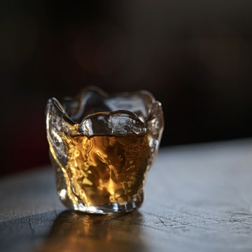 耐熱玻璃茶杯個人專用透明功夫茶盞主人品茗杯單杯茶碗磨砂小杯子