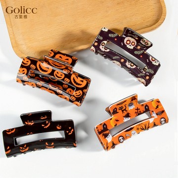 【Gulicc 】古莉可 髮夾 萬聖節 搞怪南瓜 幽靈 抓夾