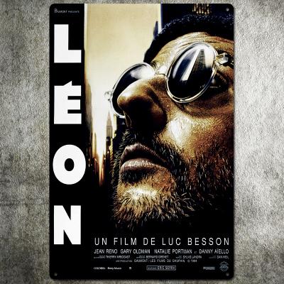 『レオン』LEON: The Professional　 映画ポスター　アメリカ雑貨★レトロ調★メタルサイン　ブリキ看板 飾り バー レストラン カフェ 喫茶店 20cm*30cm