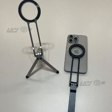 upton便攜攝影拍照登山扣磁吸手機支架多功能橫豎三腳架直播隨身帶穩固