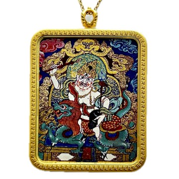 藏古祥館-白財神唐卡A0006