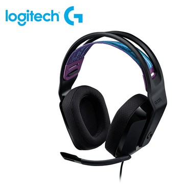 Logitech 羅技 G335 輕盈有線電競耳機麥克風 黑