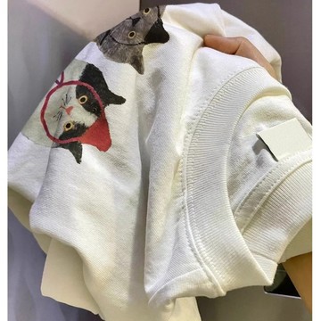 【Veee】100%純棉 t恤 學生上衣 oversize t恤 寬鬆 女生衣服 韓版上衣 ins 風 顯瘦 長版上衣