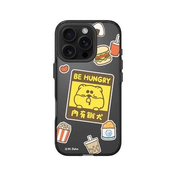 iPhone 16 Pro Clear 酷墨灰 - 嗨小強 Hi John - 內有餓犬