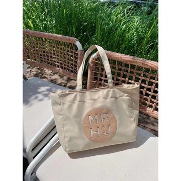 多隔層托特包女2025新款防水通勤大容量尼龍布簡約質感手提單肩袋