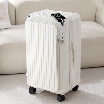 前開口行李箱2025新款可擴展多功能拉桿箱20寸登機密碼男女通用