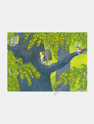 幸運的蘋果/504片/月亮忘記了/幾米/感溫拼圖