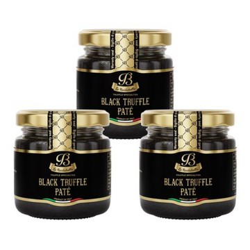 【La Rustichella 樂奇雅】頂級黑松露蕈醬x3瓶(90g/瓶)_全素可食，口齒留香