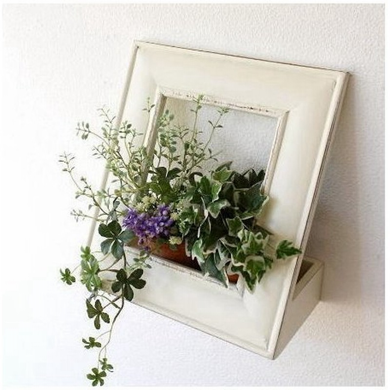 花台 フラワーラック 壁掛け おしゃれ 木製 壁飾り 鉢ラック ディスプレイ 壁飾り 額縁 ウッドフラワーフレーム 通販 Lineポイント最大0 5 Get Lineショッピング