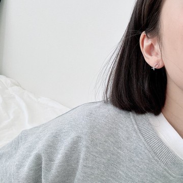 JIN CHA GOD-純銀耳環 超美簡約基督魚純銀耳環/925銀針