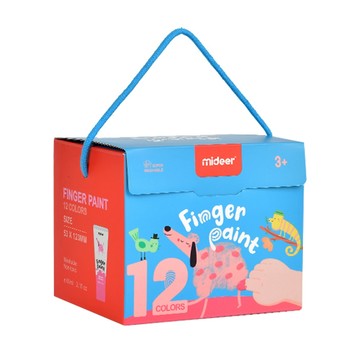 MiDeer 可水洗手指顏料組-12色 6936352541660