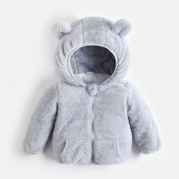 反季秋冬寶寶童裝外套加絨加棉20新款男女童棉服嬰兒珊瑚絨北極絨