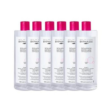 BYPHASSE 蓓昂斯 無添加深層卸妝潔膚水 500ml*6入囤貨組(航空版)