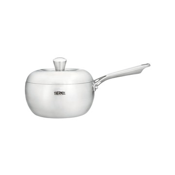 【THERMOS膳魔師】鈦健康蘋果原味鍋_SANT系列_單柄湯鍋18cm