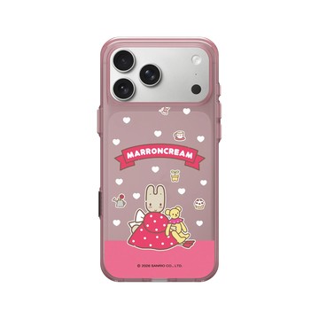 iPhone 17 Pro Max Clear (相機按鈕) 晶醺玫 - 三麗鷗-兔媽媽 Marron Cream - 兔媽媽與小熊