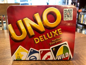 【桌遊侍】UNO鐵盒版 豪華盒裝版 正版實體店面快速出貨 《免運.再送充足牌套》附記分本.鉛筆.精裝版.正版.派對遊戲