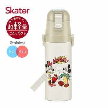 ◆原廠授權公司貨◆ Skater不鏽鋼直飲保溫水壺(470ml) 米奇Cooking (現貨) ❤️ㄚ比小鼻❤️