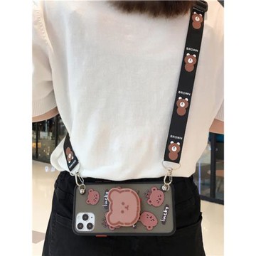 小熊支架適用vivox200s手機殼x100pro女x90創意x80卡通x70斜挎s30掛繩vivos20/s19/s18/s17防摔y200保護套y78