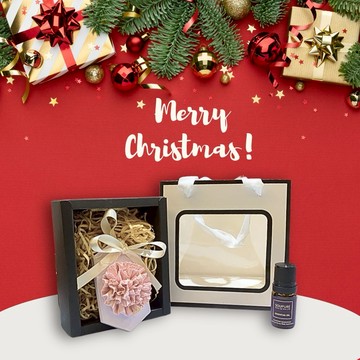 1+1禮物 【soupure溯璞家品】造型金箔香氛擴香石+精油禮盒(收禮者可自選香味) 享禮物袋