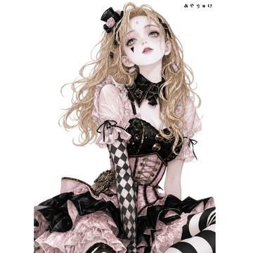 【6 月新品】07-135-0034 人物貼紙 馬戲團風格