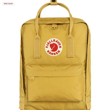├登山樂┤瑞典Fjallraven Kanken 復古後背包 方型書包  #FR23510-135 雞油菇黃