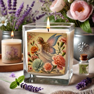 夏精靈香氛調香蠟燭  天然大豆椰子蠟 可適用融蠟燈