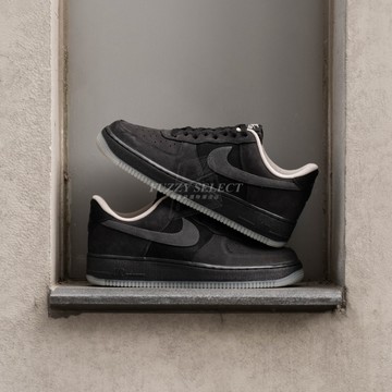 【逢甲 FUZZY】Nike Air Force 1 Black Fossil 麂皮 黑灰 冰晶底 IQ9791-001