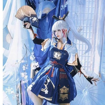 【最低價 公司貨】原神cosplay神里綾華服裝稻妻城白鷺公主動漫服裝全套女cos衣服