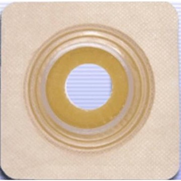 Ostomy Wafer Securi-T Pre -Cut, Standard Wear, Flexible Flexible Tape 1-3/4 Inch 2-Piece 1-1/4 Inch Beige 10 Count by Genairex
