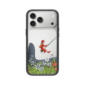 iPhone 17 Pro Max Mod NX -邊框背蓋組合 (相機按鈕) 黑 - 幾米 Jimmy Liao - 地下鐵-盪進童話