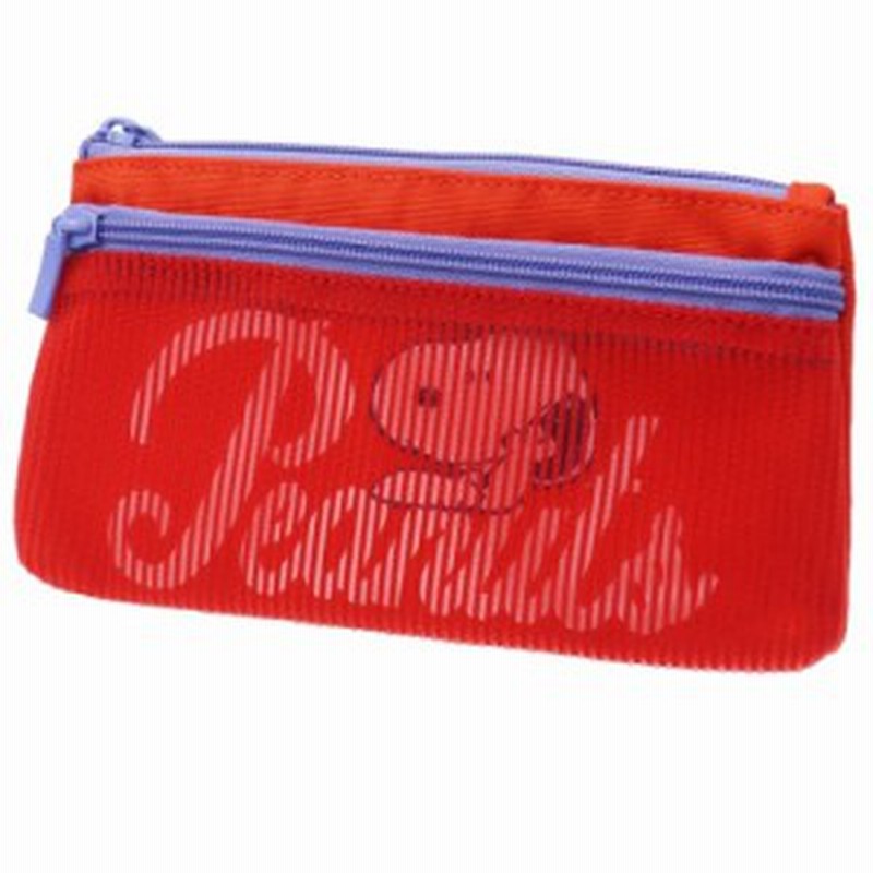 スヌーピー 筆箱 メッシュポケット ペンケース オレンジ ピーナッツ 12 1ｃｍ キャラクター グッズ メール便可 通販 Lineポイント最大1 0 Get Lineショッピング