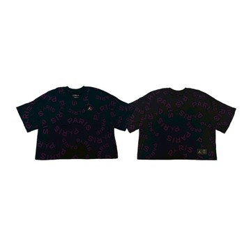 Nike Jordan SS PSG Boxy Tee 巴黎聖日耳曼聯名寬鬆短T 黑色 CU5697-010