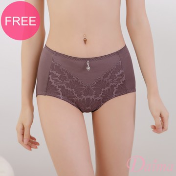 內褲 (FREE)立體親膚透氣舒適蕾絲內褲_紫色#3078