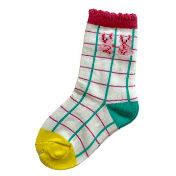 JB Design 兒童女款中筒棉襪 3雙組 M-隨機款 適用年齡3-5歲  M(15~18cm)