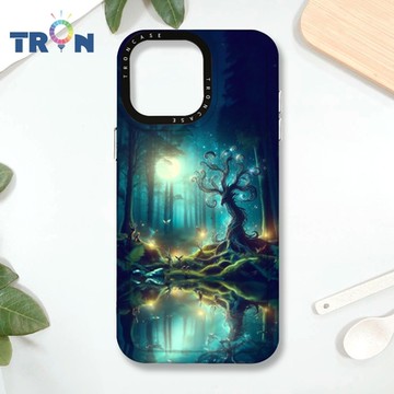 TRON IPHONE 16 PRO MAX 奇幻森林系列 MAGSAFE 磁吸 防摔 太空殼 透黑 手機殼