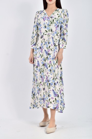 (S) cereal長袖藍色洋裝