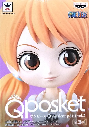 日版金證 Q posket petit VOL.2 單售 娜美 NAMI 約7公分高 海賊王 Qposket 公仔
