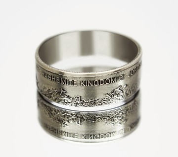 Jordan Coin Ring 5 piastres 2009 男士硬幣戒指 女士硬幣戒指