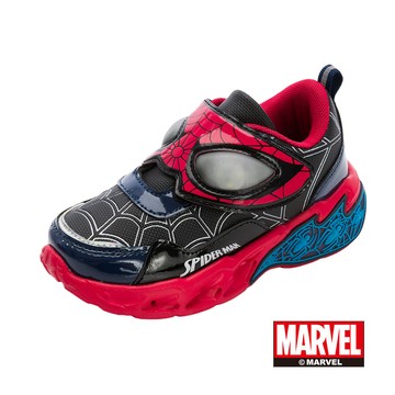 【Marvel 漫威】蜘蛛人 童輕量電燈運動鞋-黑紅 / MNKX65100