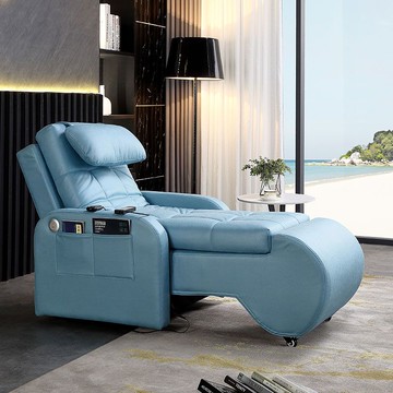 快速出貨/全館免運 科技布單人電動沙發可變床老年人休閑按摩貴妃椅懶人美容休息躺椅