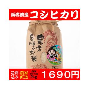 お米 2kg 白米 送料無料 新潟県糸魚川産 コシヒカリ 新米 精米7分 令和5年度産